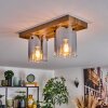 Donar ceiling light Wood like finish, 2-light sources