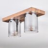 Donar ceiling light Wood like finish, 2-light sources