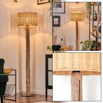 Cavaca floor lamp Ecru, black, 1-light source