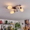 Mirelia ceiling light rust-coloured, 3-light sources