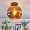 Koyoto ceiling light, globe light gold, 1-light source