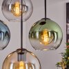 Koyoto hanging light, globe light, pendant light Amber, blue, green, clear, Smoke-coloured, 4-light sources