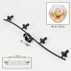 Ripoll ceiling light, globe light Amber, clear, 4-light sources