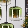 Lauden hanging light, globe light, pendant light green, clear, 4-light sources