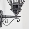 Lentua outdoor wall light, wall light black, silver, 1-light source