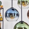 Koyoto hanging light, globe light, pendant light blue, green, clear, coppery, 4-light sources