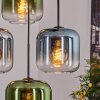 Lauden hanging light, globe light, pendant light blue, green, clear, Smoke-coloured, 4-light sources