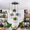 Lauden hanging light, globe light, pendant light blue, green, clear, Smoke-coloured, 4-light sources