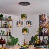 Lauden hanging light, globe light, pendant light blue, green, clear, Smoke-coloured, 4-light sources