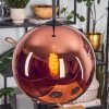 Koyoto hanging light, globe light, pendant light coppery, 1-light source