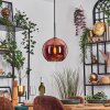 Koyoto hanging light, globe light, pendant light coppery, 1-light source