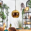 Koyoto hanging light, globe light, pendant light gold, 1-light source