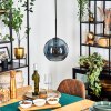 Koyoto hanging light, globe light, pendant light blue, 1-light source