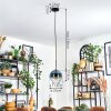 Koyoto hanging light, globe light, pendant light blue, clear, 1-light source