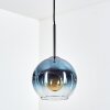 Koyoto hanging light, globe light, pendant light blue, clear, 1-light source