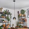 Koyoto hanging light, globe light, pendant light blue, clear, 1-light source