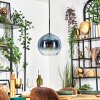 Koyoto hanging light, globe light, pendant light blue, clear, 1-light source