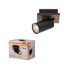Osram lights Spot ceiling light, ceiling spotlight LED Wood like finish, black, 1-light source