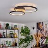 Modrix ceiling light LED chrome, black, 1-light source