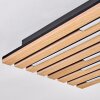 Vorlix ceiling light LED Wood like finish, black, 1-light source