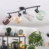 Velaris ceiling light, globe light black, 4-light sources