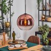 Koyoto hanging light, globe light, pendant light clear, coppery, 1-light source