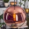 Koyoto hanging light, globe light, pendant light clear, coppery, 1-light source