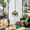 Koyoto hanging light, globe light, pendant light green, clear, 1-light source