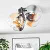 Gastor ceiling light, globe light Amber, clear, Smoke-coloured, 4-light sources