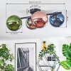 Gastor ceiling light, globe light blue, chrome, green, coppery, Smoke-coloured, 4-light sources
