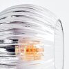 Koyoto ceiling light, globe light 77.5 cm clear, Smoke-coloured, 6-light sources