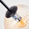 Koyoto ceiling light, globe light 77.5 cm Amber, clear, Smoke-coloured, 6-light sources