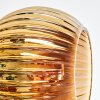 Koyoto ceiling light, globe light 77.5 cm blue, gold, green, 6-light sources