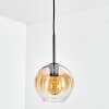 Koyoto hanging light, globe light, pendant light Amber, clear, 1-light source