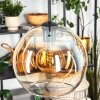 Koyoto hanging light, globe light, pendant light 25 cm Amber, clear, 1-light source