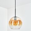 Koyoto hanging light, globe light, pendant light 25 cm Amber, clear, 1-light source