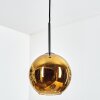 Koyoto hanging light, globe light, pendant light gold, 1-light source