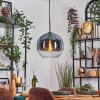 Koyoto hanging light, globe light, pendant light 30 cm blue, clear, 1-light source