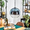 Koyoto hanging light, globe light, pendant light 30 cm blue, clear, 1-light source