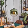 Koyoto hanging light, globe light, pendant light 25 cm green, clear, 1-light source