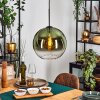 Koyoto hanging light, globe light, pendant light 30 cm green, clear, 1-light source