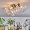 Chehalis ceiling light, globe light clear, 5-light sources