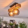 Sernadelo ceiling light, globe light Ecru, black, 2-light sources