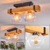Sernadelo ceiling light, globe light Ecru, black, 2-light sources