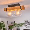 Sernadelo ceiling light, globe light Ecru, black, 2-light sources