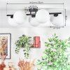 Chehalis ceiling light, globe light white, 5-light sources