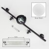 Chehalis ceiling light, globe light white, 5-light sources
