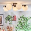 Chehalis ceiling light, globe light white, 5-light sources