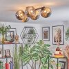 Chehalis ceiling light, globe light Smoke-coloured, 5-light sources