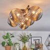 Chehalis ceiling light, globe light Smoke-coloured, 5-light sources